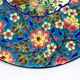 Plat en émaux de Longwy – Décor d’oiseaux et fleurs polychromes – 1950