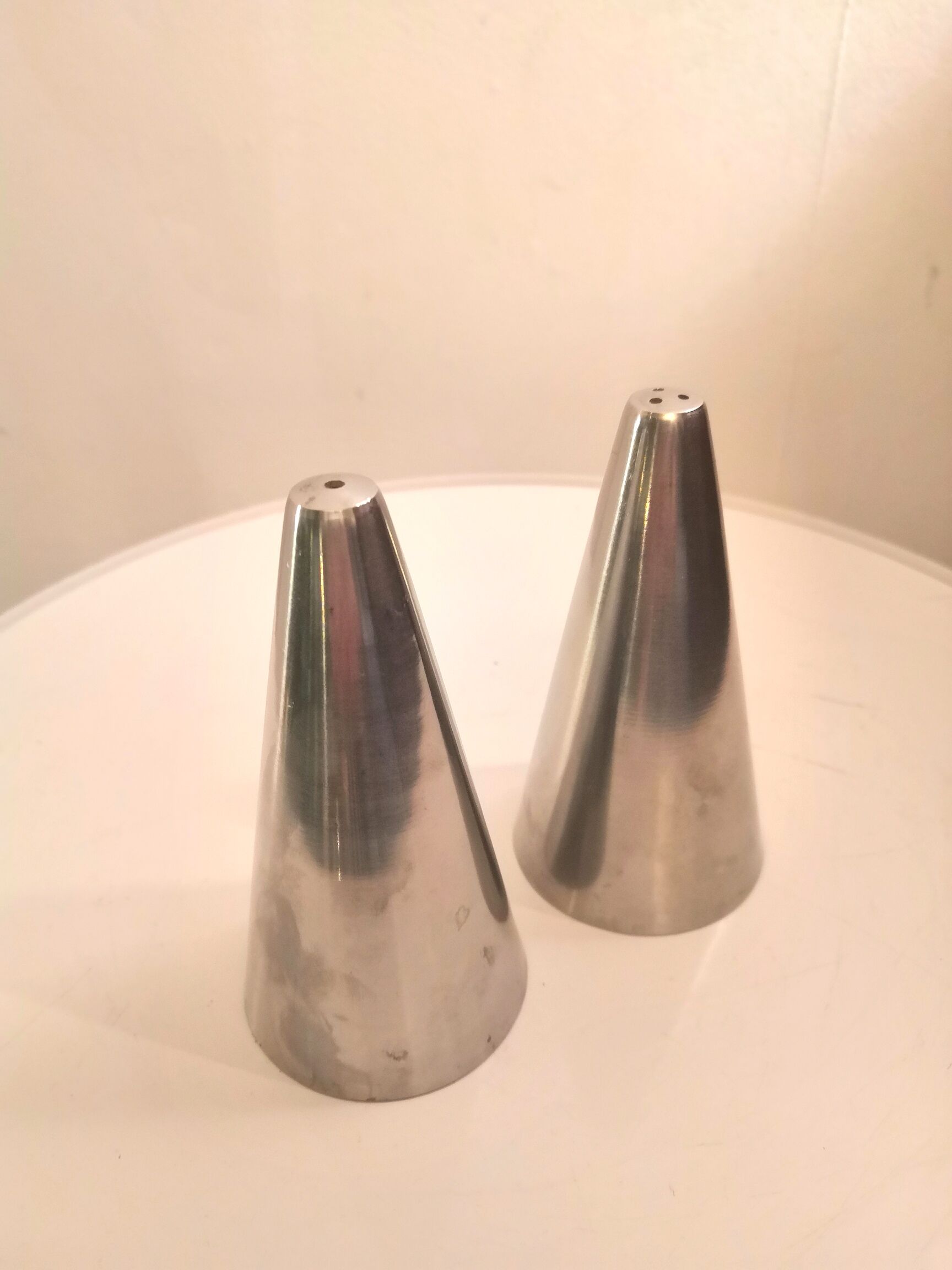 Conical pepper salt shaker Made in Denmark design 70s