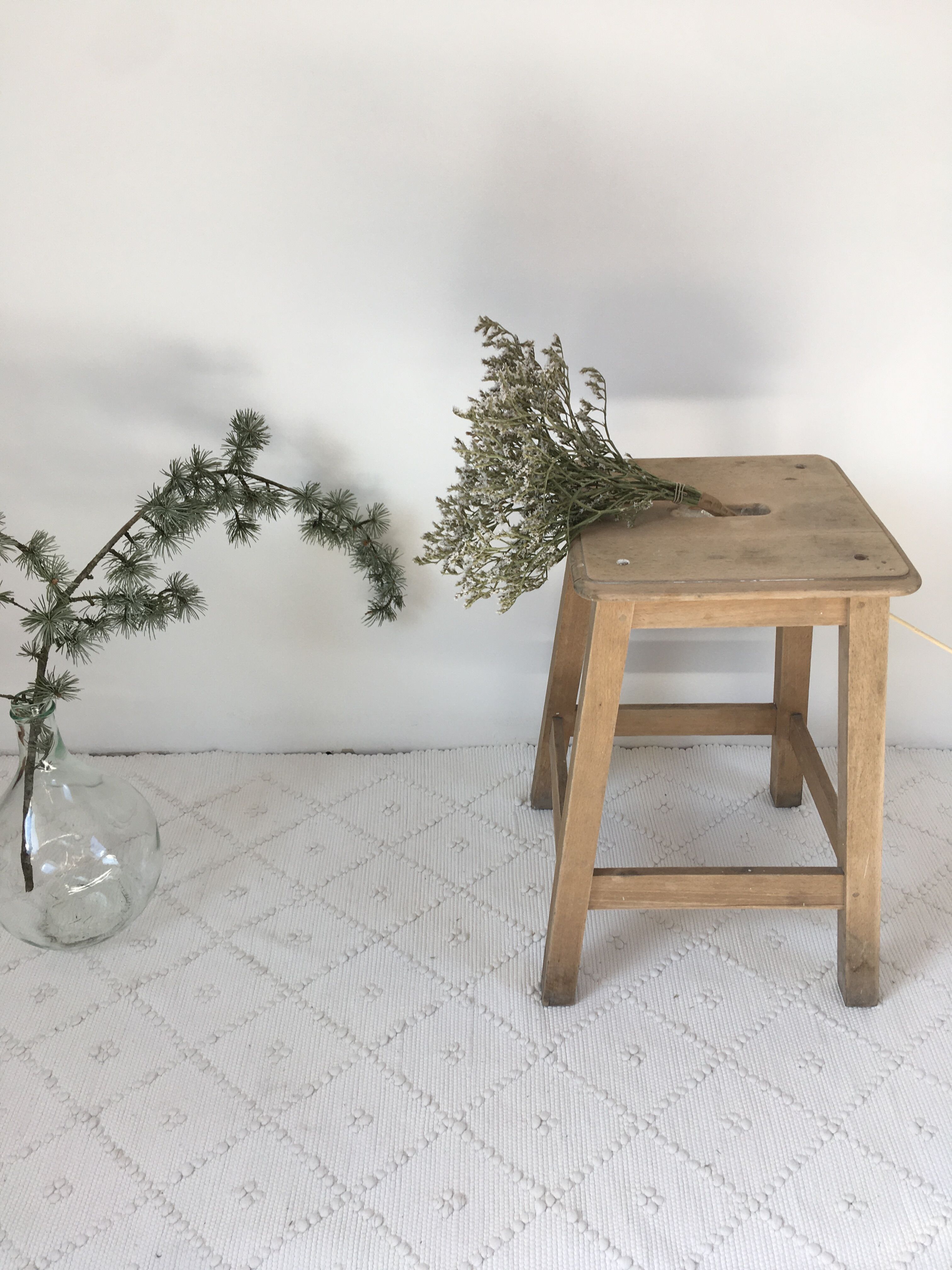 Wooden painter's stool