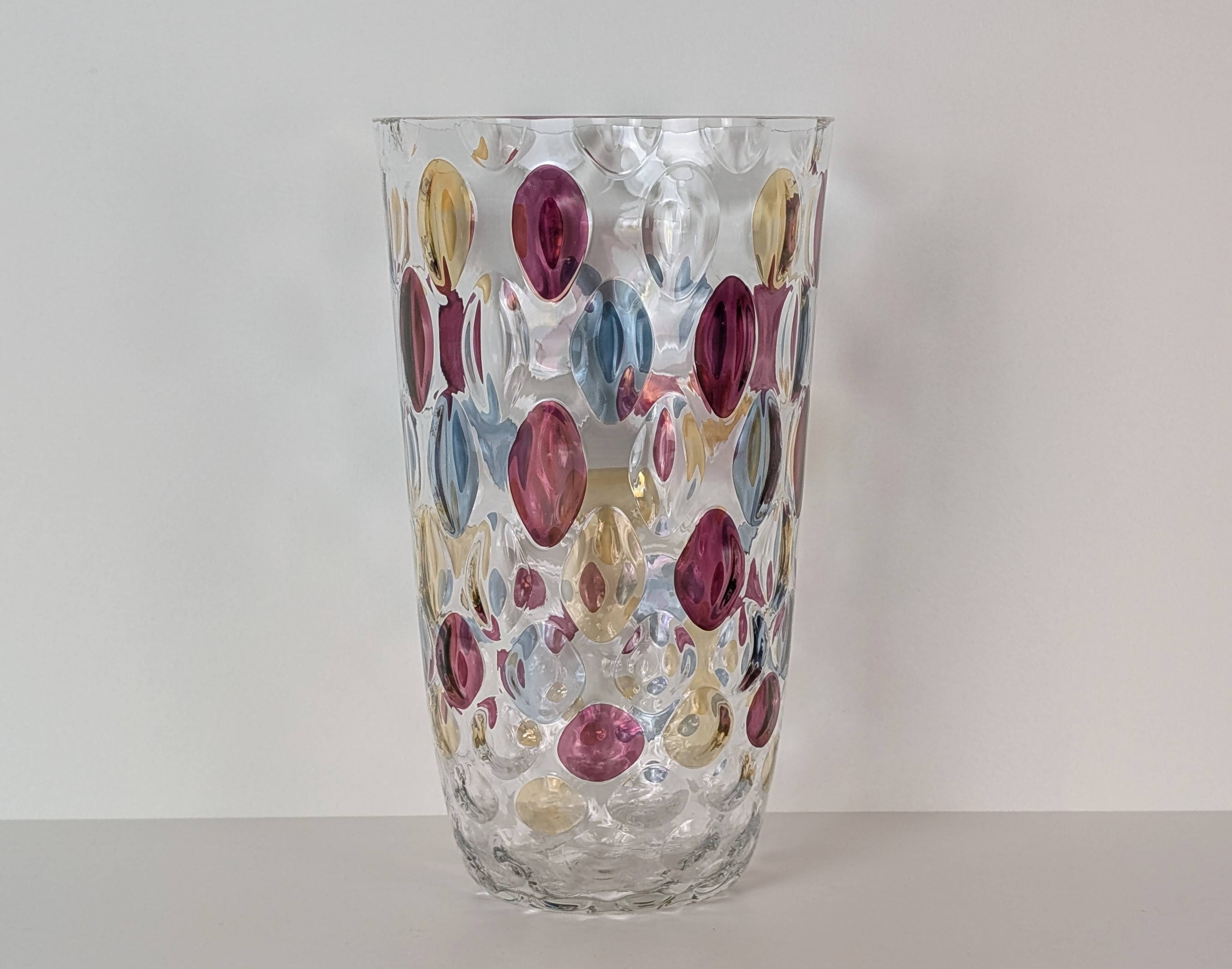 Bohemian crystal vase
