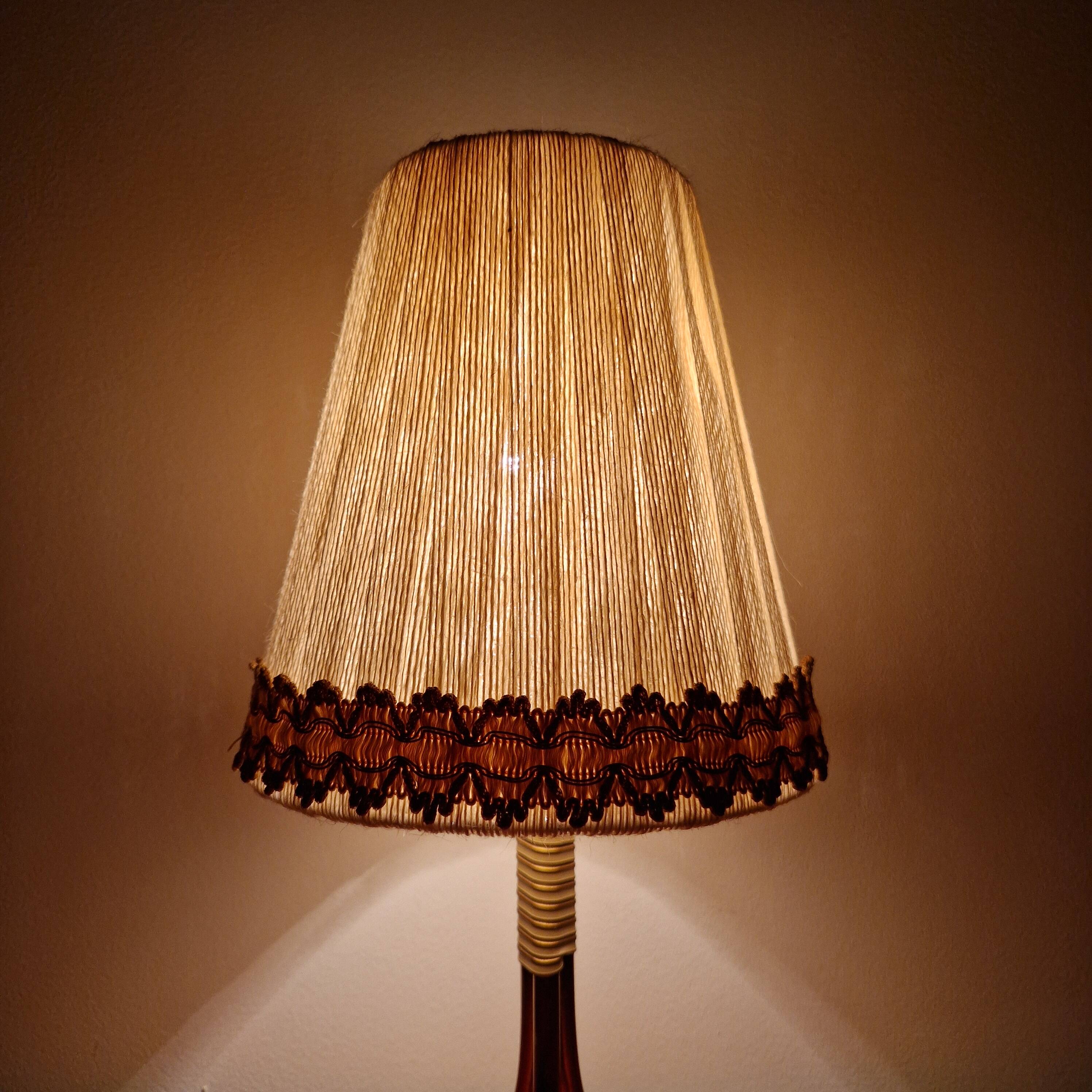 Rockabilly Brass Tripod Table Lamp, 1950s