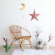 Adult-sized rattan shell chair