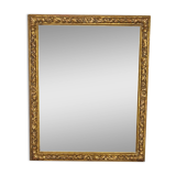 Nineteenth century frame gilded stucco wood decoration of roses 34x27 foliage 30.8x24.2 cm SB