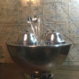 Sorbet display and silver metal ice cream