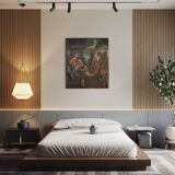 19th century Spanish painting Adoration of the Magi