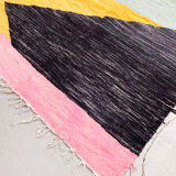Moroccan Berber kilim with colorful patterns 255x145cm