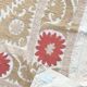 Nappe brodée à la main vintage 130x153 cm