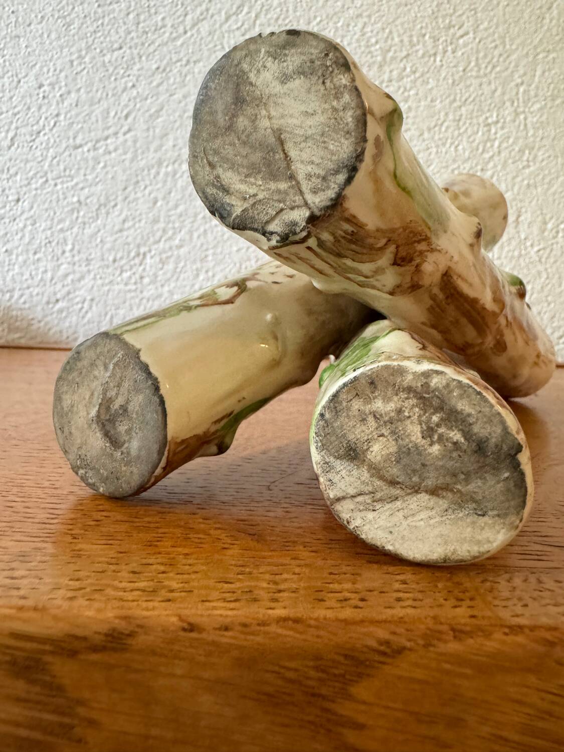 Majolica tripod vase early 20th