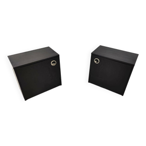 Paire tables chevet, - 1970