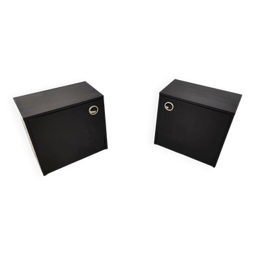 Pair of bedside cabinets, 1970s