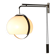 Vintage Space Age wall lamp in methacrylate and metal, 1970s design.