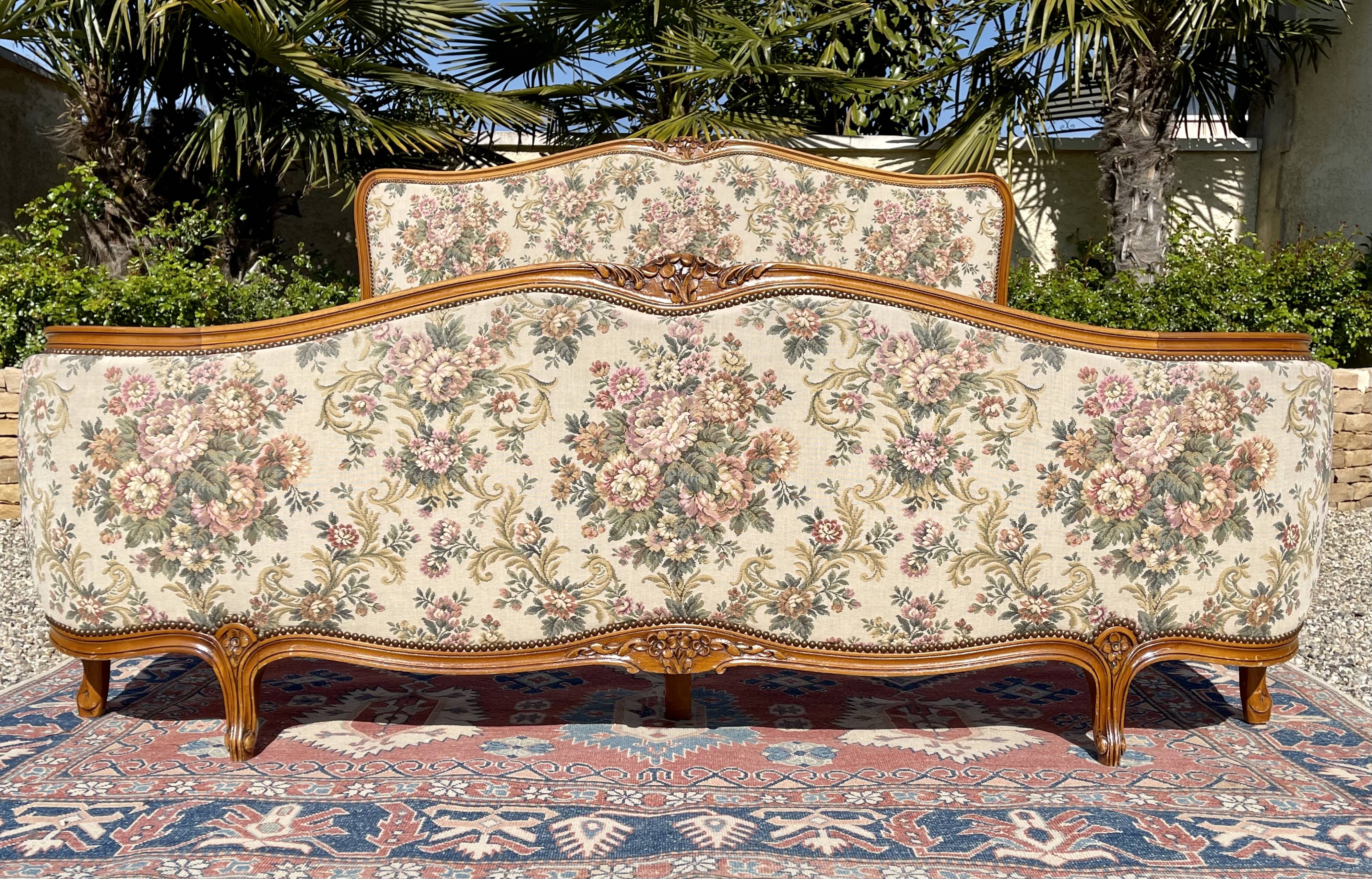 Louis XV style cherry bed