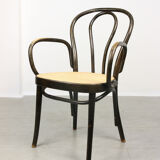 Vintage Bentwood Wide Seat and Arms Bistro Chair