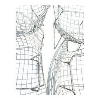 4 chaises Bertoïa