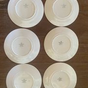 6 assiettes plates à compartiments Digoin Sarreguemines