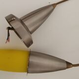 Yellow glass hanging lamp
