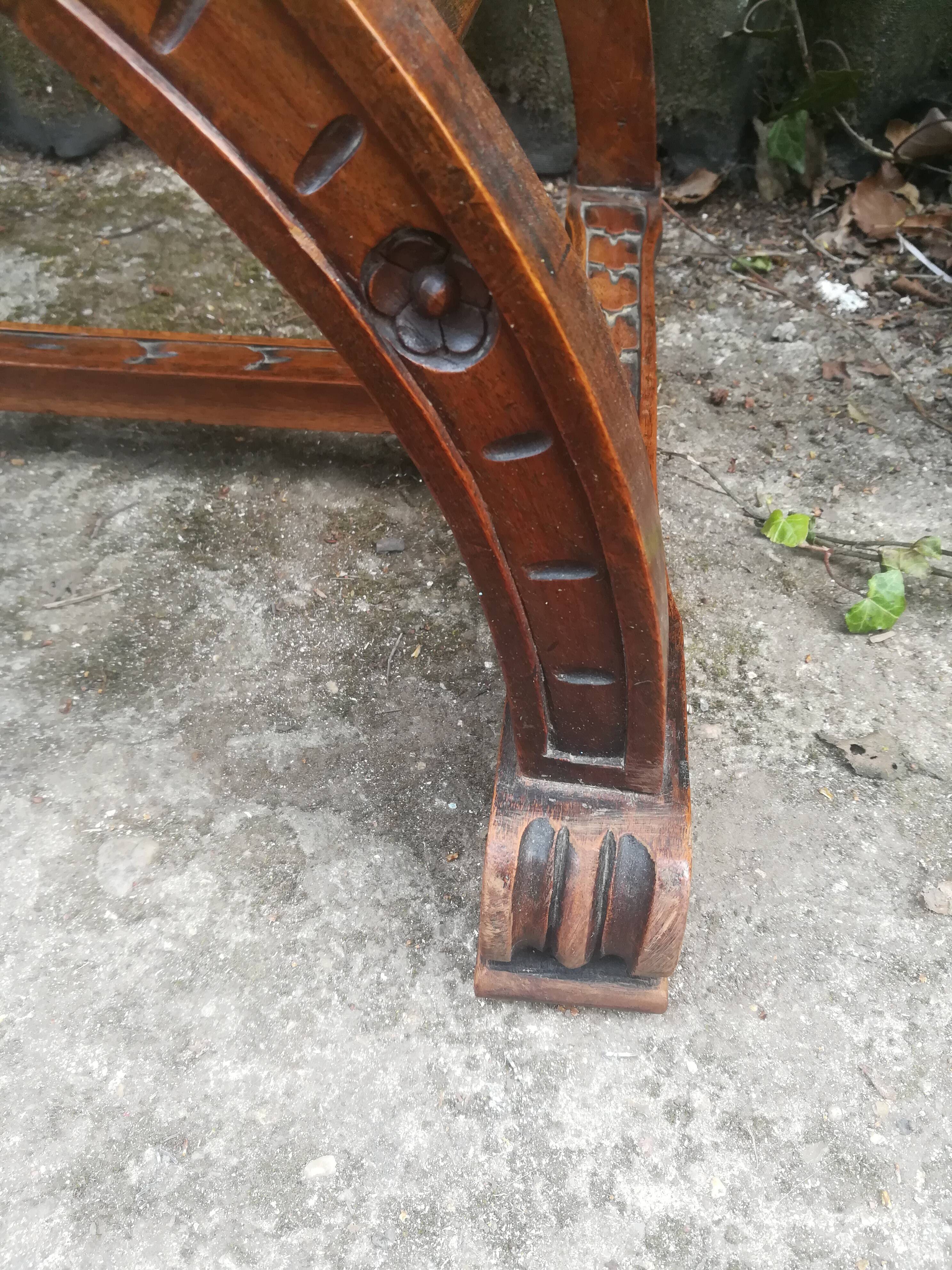 Dagobert walnut armchair