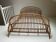 Lit en rotin vintage ,  matelas 140x190
