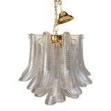 Italian Contemporary Mazzega Style Murano Glass “Saddle” Sputnik Chandelier