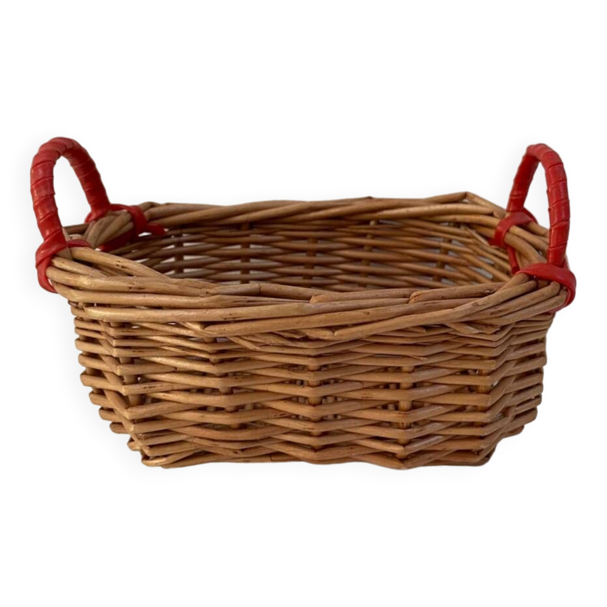 Miniature rattan basket from the 70s
