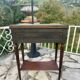 Small console in mahogany and gilded bronze, Louis XVI style. 19th century period.