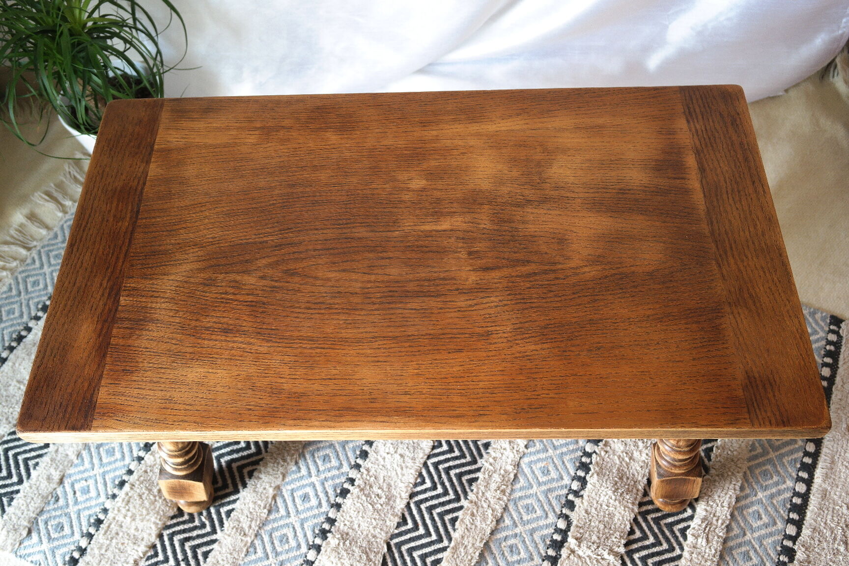Country coffee table western vintage oak