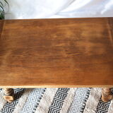 Country coffee table western vintage oak