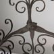 Spanish Wrought Iron Fireplace Screen Candelabra, Arts and Crafts, 1880s
