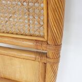 Mid-century rattan head board, 1970's