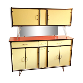 Vintage rockabilly buffet in Formica Eiffel structure.