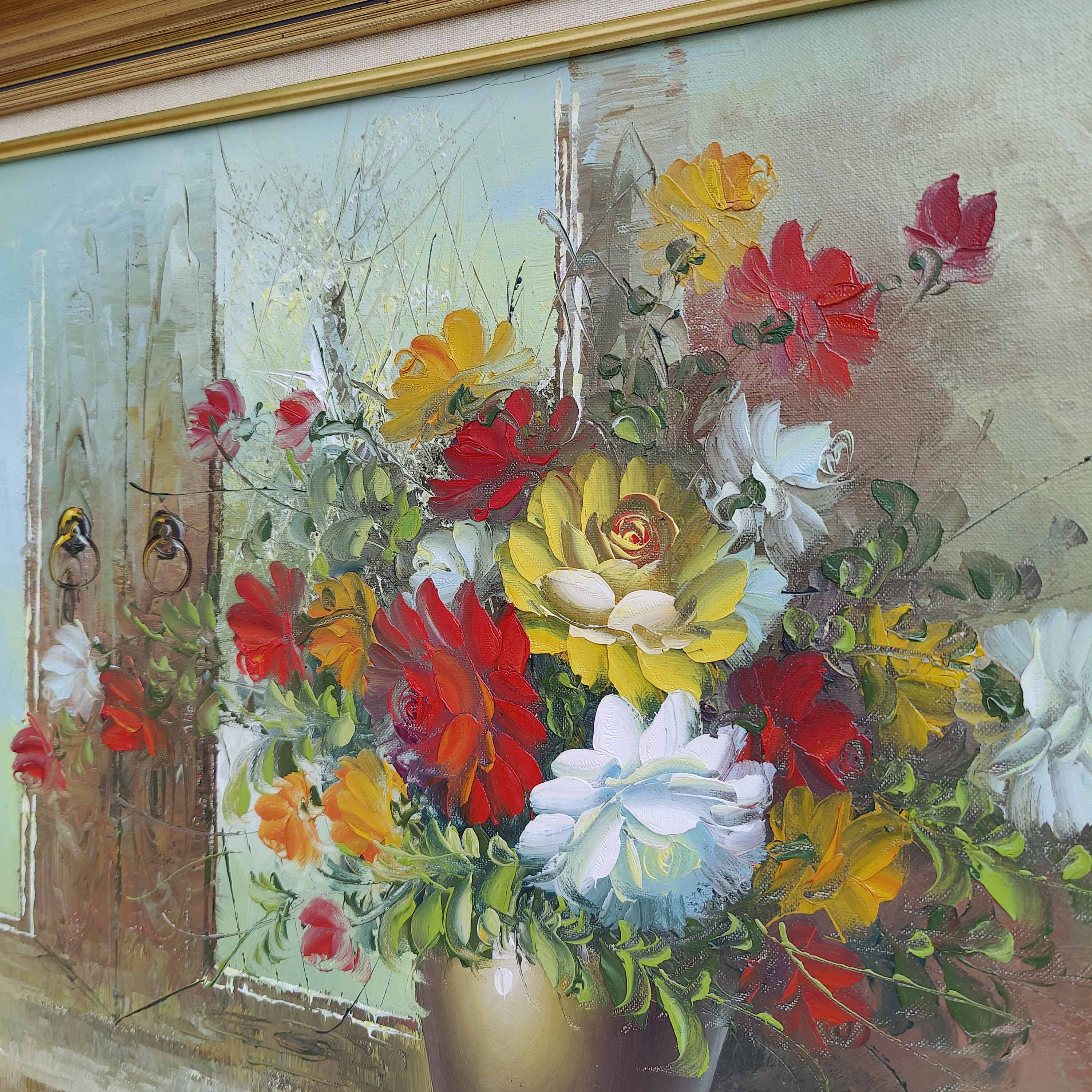 Painting painting bouquet of flowers