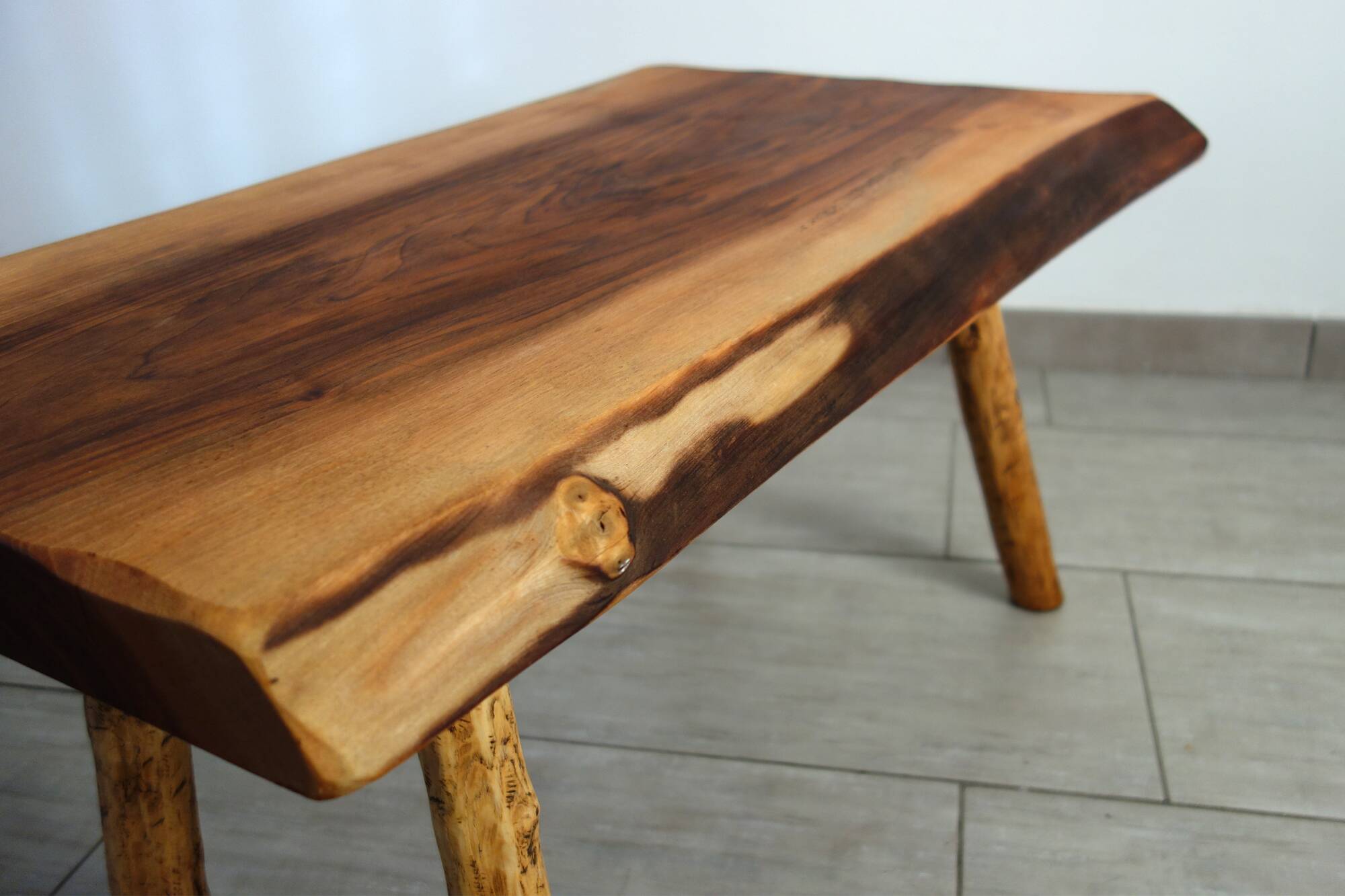 Antique brutalist coffee table