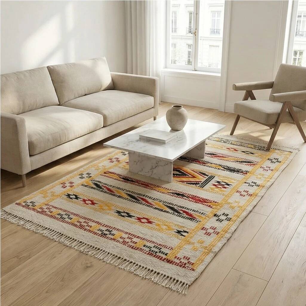 Small Moroccan kilim rug 65x100 cm