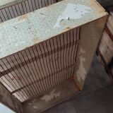 Grande malle en bois bombée