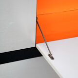 Brushed metal bar cabinet by De Coene