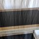 Chrome/gold metal and black/gold glass console - 70s/80s