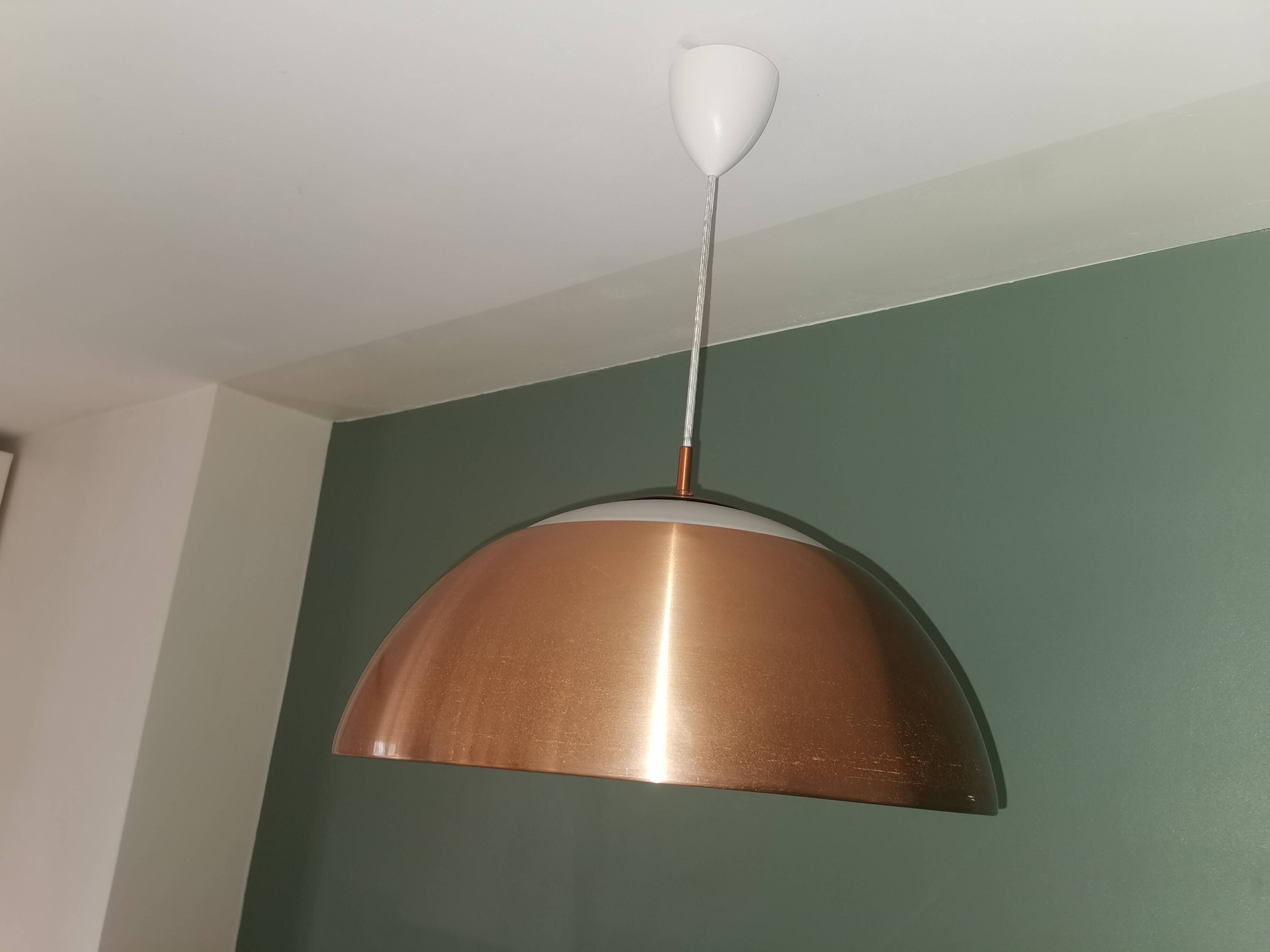 Rare vintage pendant chandelier Denmark Sven Middelboe for Nordisk Solar
