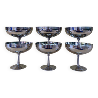 Set of 6 stainless steel ice cups, Remy Letang