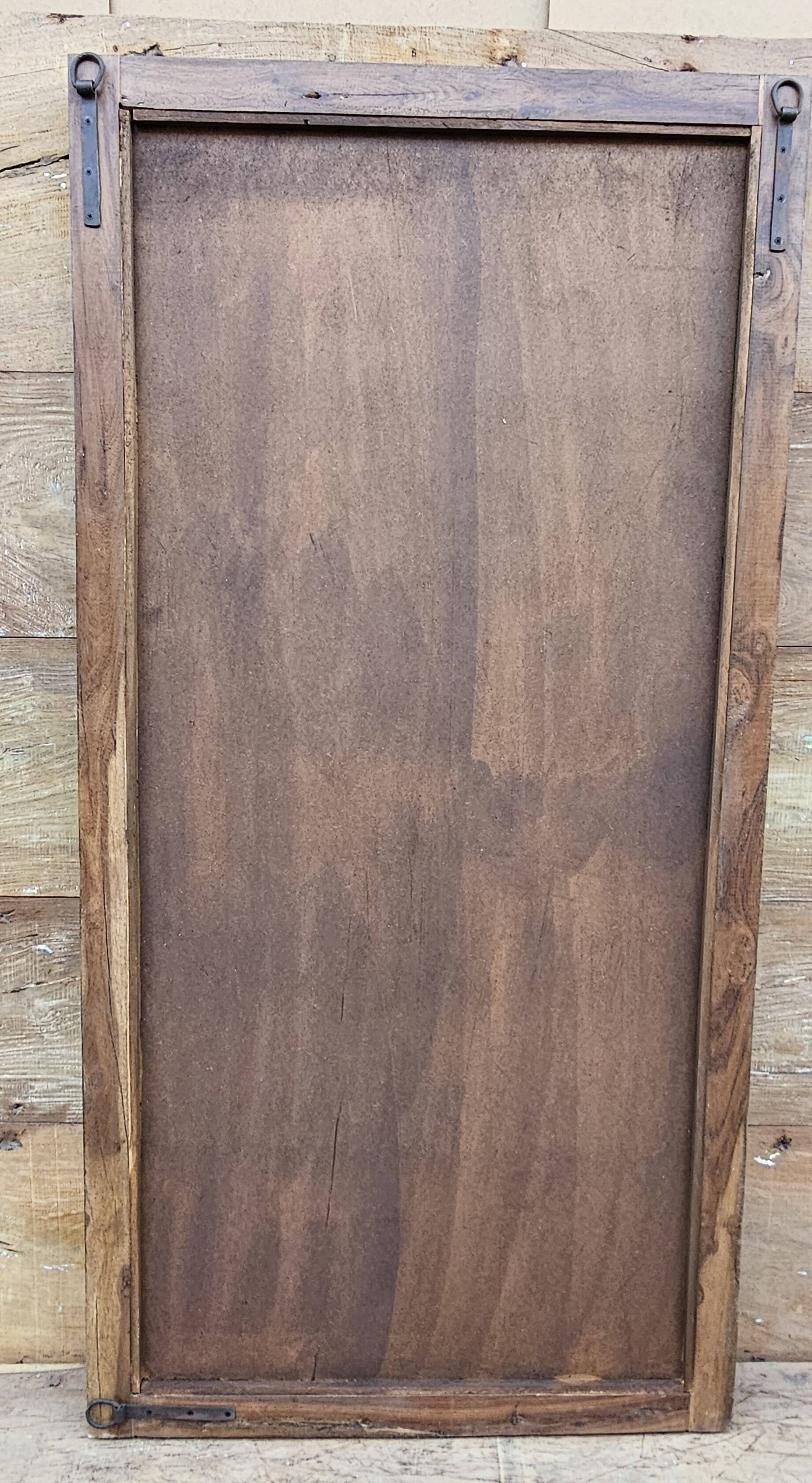 Teak mirror from Burma