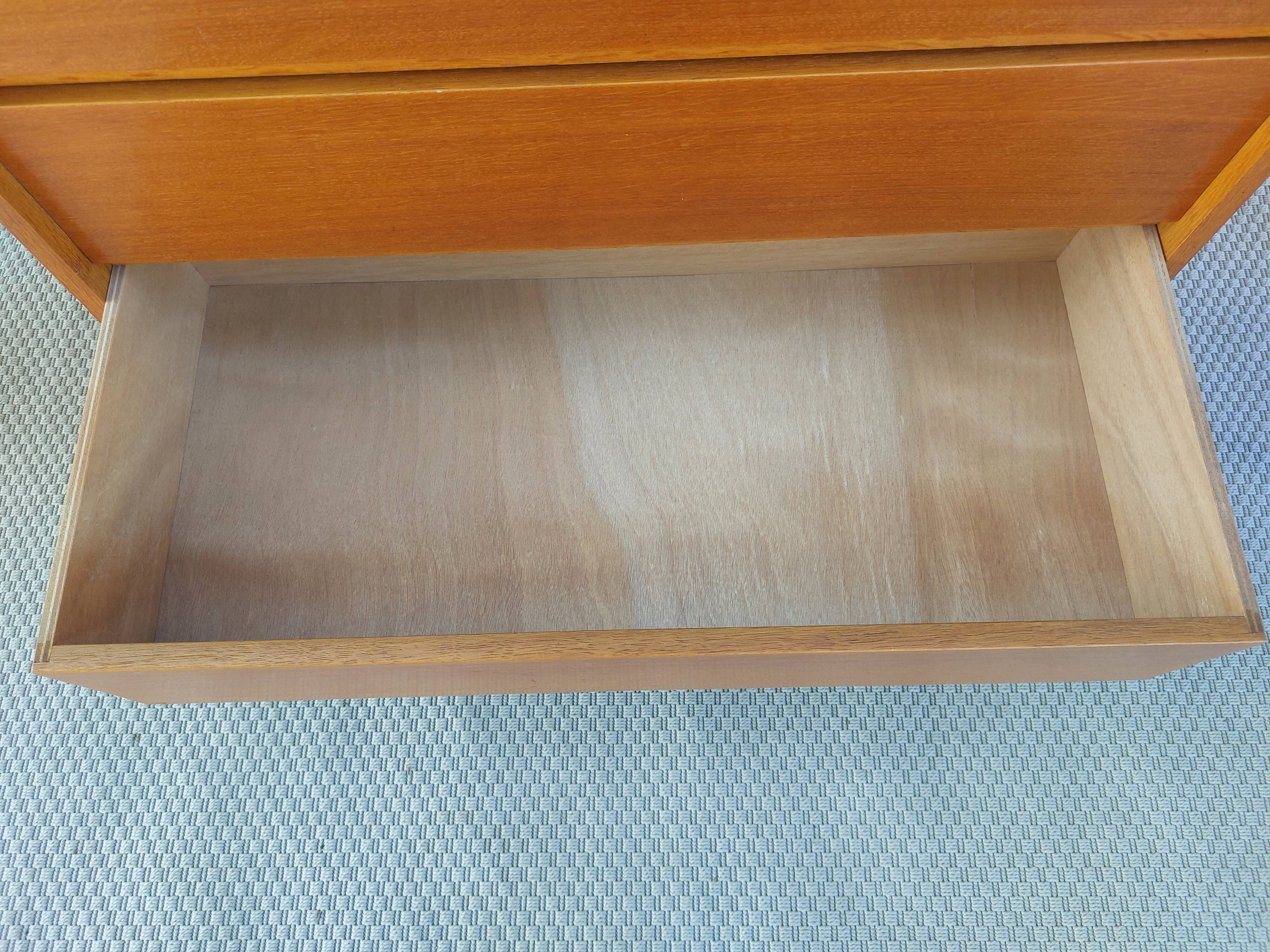 vintage chest of drawers, 60s-70s, "hidden" handles