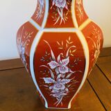 Red and gold porcelain vase