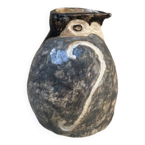 Vase en céramique pingouin XXe