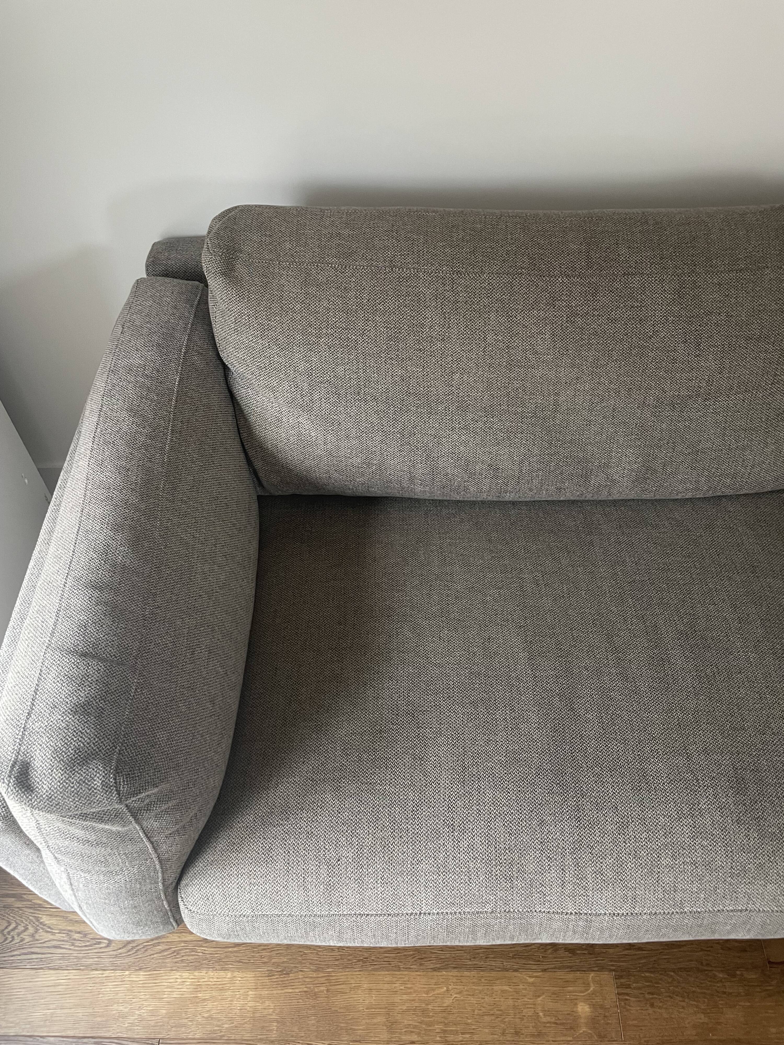 4-seater canapé AM PM model César in Cappuccino Tweed fabric