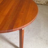 Danish solid teak dining table, 1960s