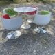 Ensemble fauteuils  table  style  vintage