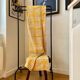 Yellow plaid cotton tablecloth ☐ 140 x 175 cm