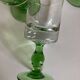 Set of 12 massive stemmed tumbler glasses 1960