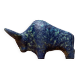 Ancient German sculpture Taurus in pottery by Otto Keramik.