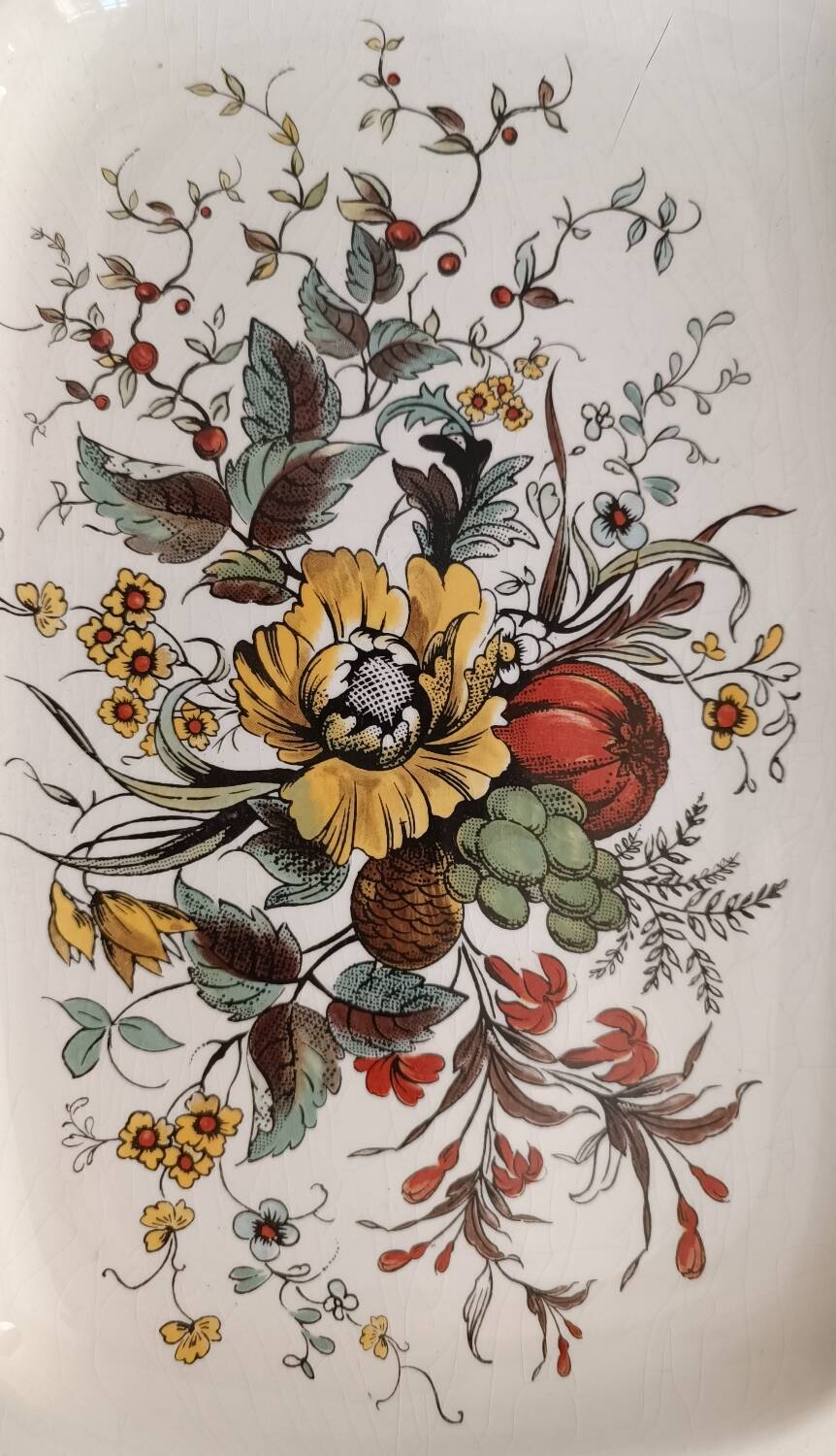 Rectangular platter, Oxford Sarreguemines model