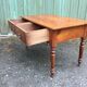 Louis Philippe style farmhouse table in solid cherrywood